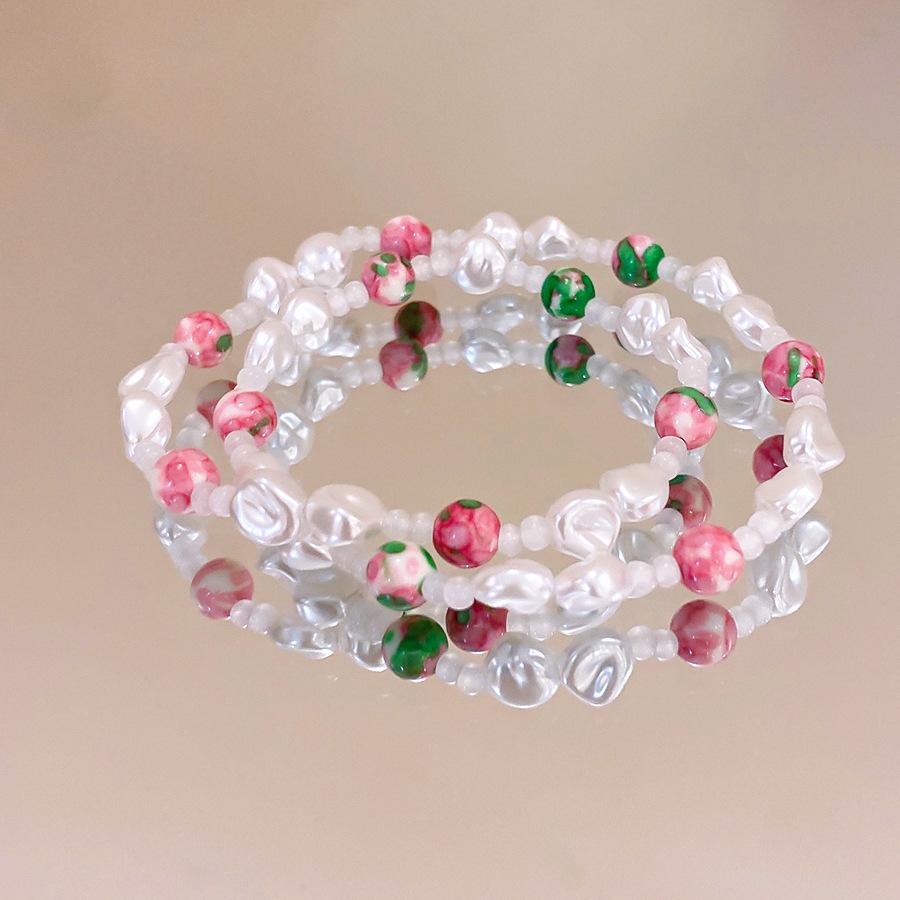 Crystal Butterfly Beaded Bracelet Women's Light Luxury Girlfriend Gift Birthday Bracelet High Value Student Party Exquisite Jewelry