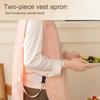 Vest Style Sleeveless Apron Waterproof Coffee House Uniform  Cleaning Accessories