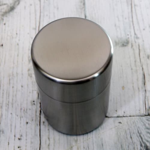 Castle Enterprise Asahi Yuyukibo Stainless Steel Tea Caddy with Gift Packaging