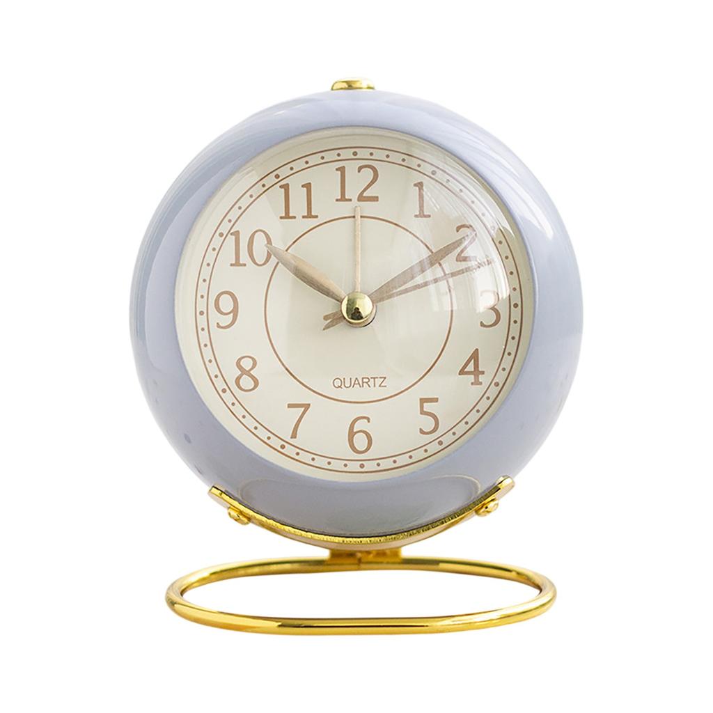 Metal Alarm Clock Creative Silent Children's Electronic Alarm Clock Simples Living Room Bedroom Student Night Light Timing Clock