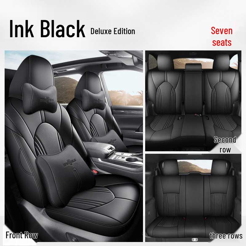 Toyota Highlander Car Seat Cushion Set: 5-Seater and 7-Seater All-Season Full Coverage Interior Accessories