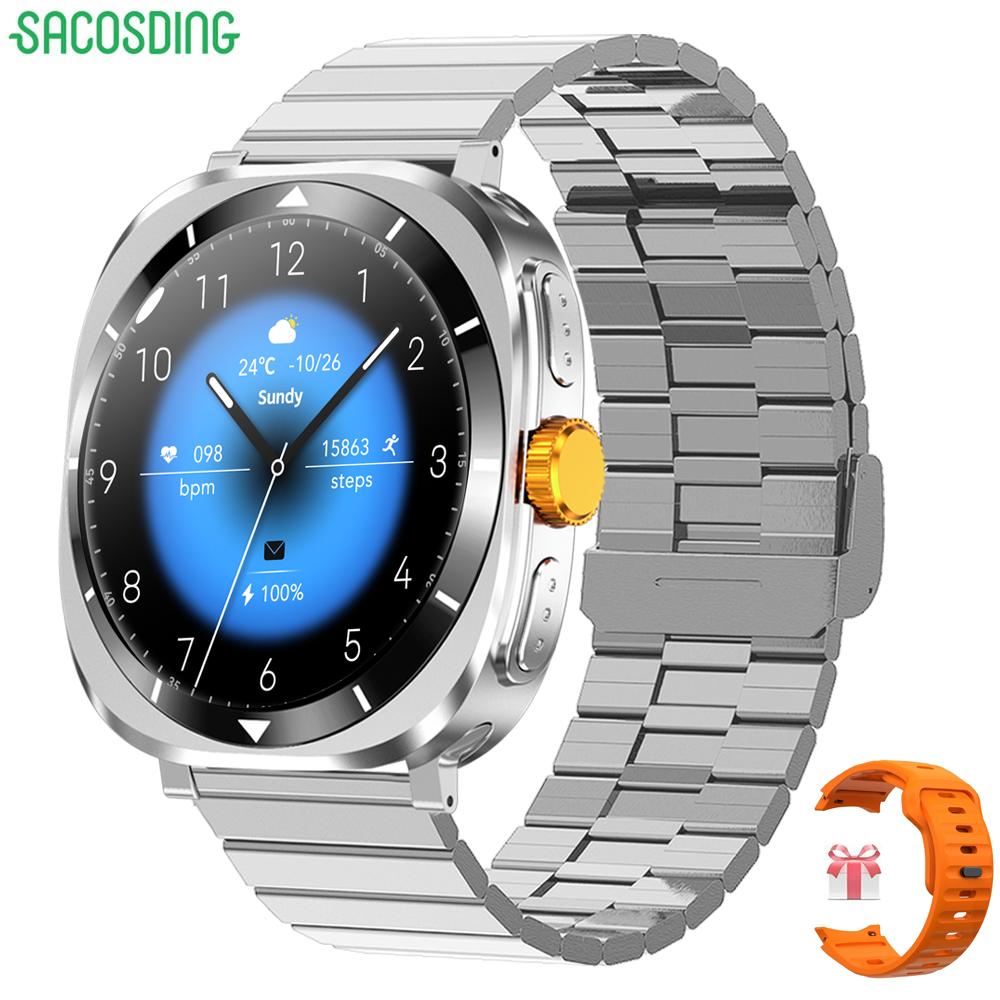 2024 Neue NFC-Uhr F7 Ultra Bluetooth-Anruf Smart Watch Männer AMOLED-Bildschirm Multifunktions-Sport-Fitness-Tracker Frauen Gesundheit SmartWatch