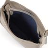 Waterproof Cowhide Leather Crossbody Shoulder Bag Sand Stitch 52901 [Kitamura] Y-1412 Women's Beige/White