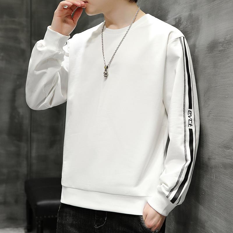 Long Sleeve T-Shirt Men's Crew Neck Sweater Spring and Autumn New Inner Bottom Shirt Teen Student Autumn Top