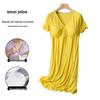 Modern Mom Summer Thin Nursing Nightgown with Chest Pads