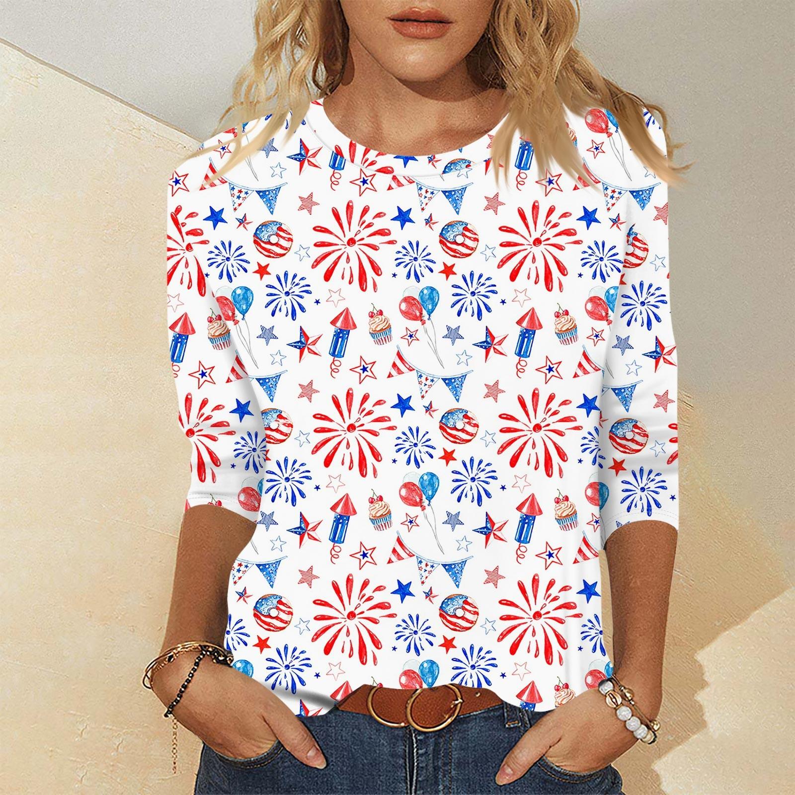 

Женская повседневная модная футболка с круглым вырезом и рукавом три четверти, топ XXXXXL белый