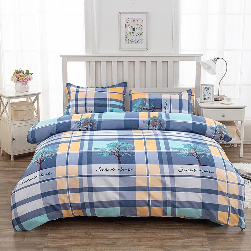 Flannel Duvet Cover Set - Single Piece for Dormitory Bunk Bed, Includes Pillowcase & Double Duvet Cover