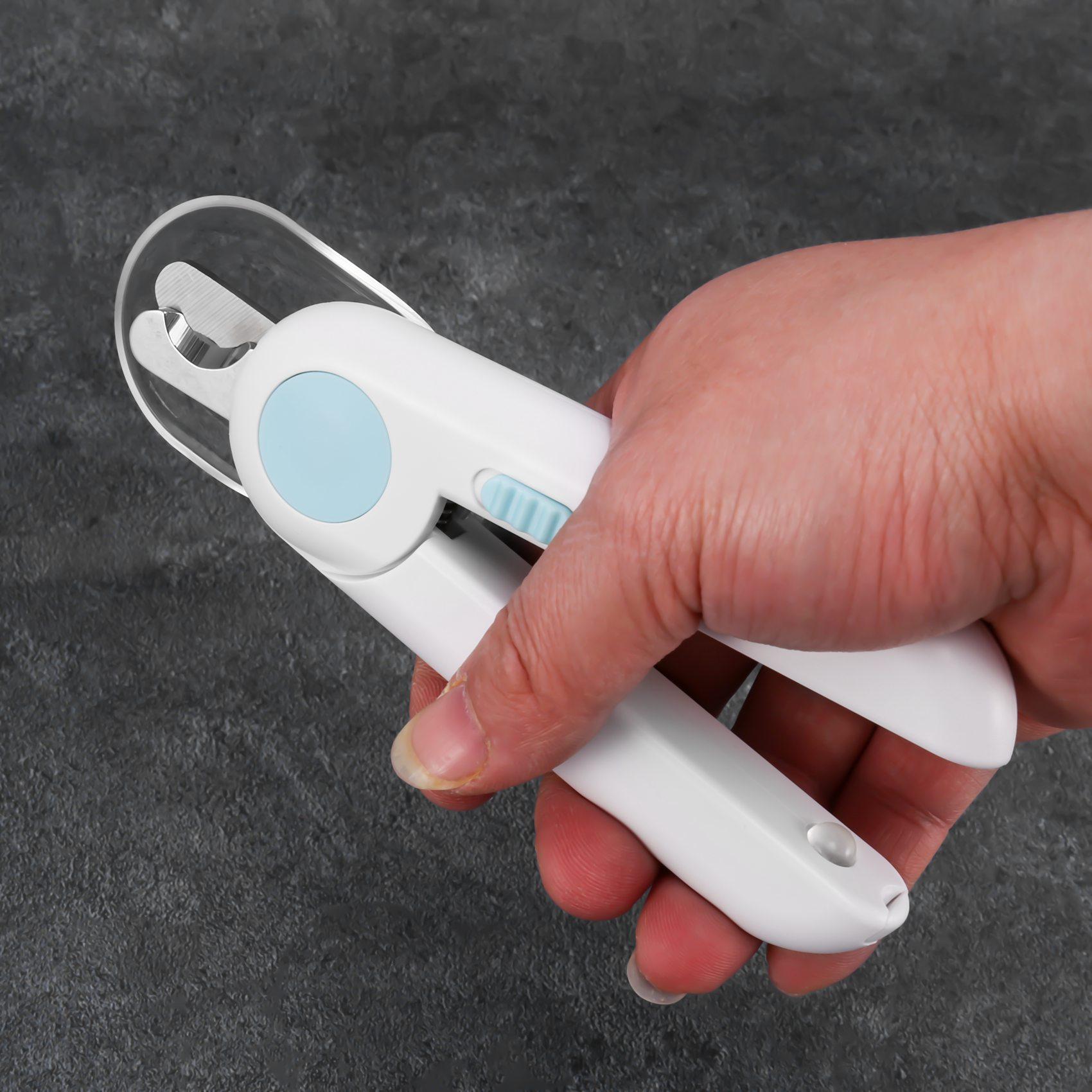 Cat Dog Nail Clippers And Trimmer, Pet Nail Clippers With LED Light To Avoid Over-Cutting, Nail File & Razor