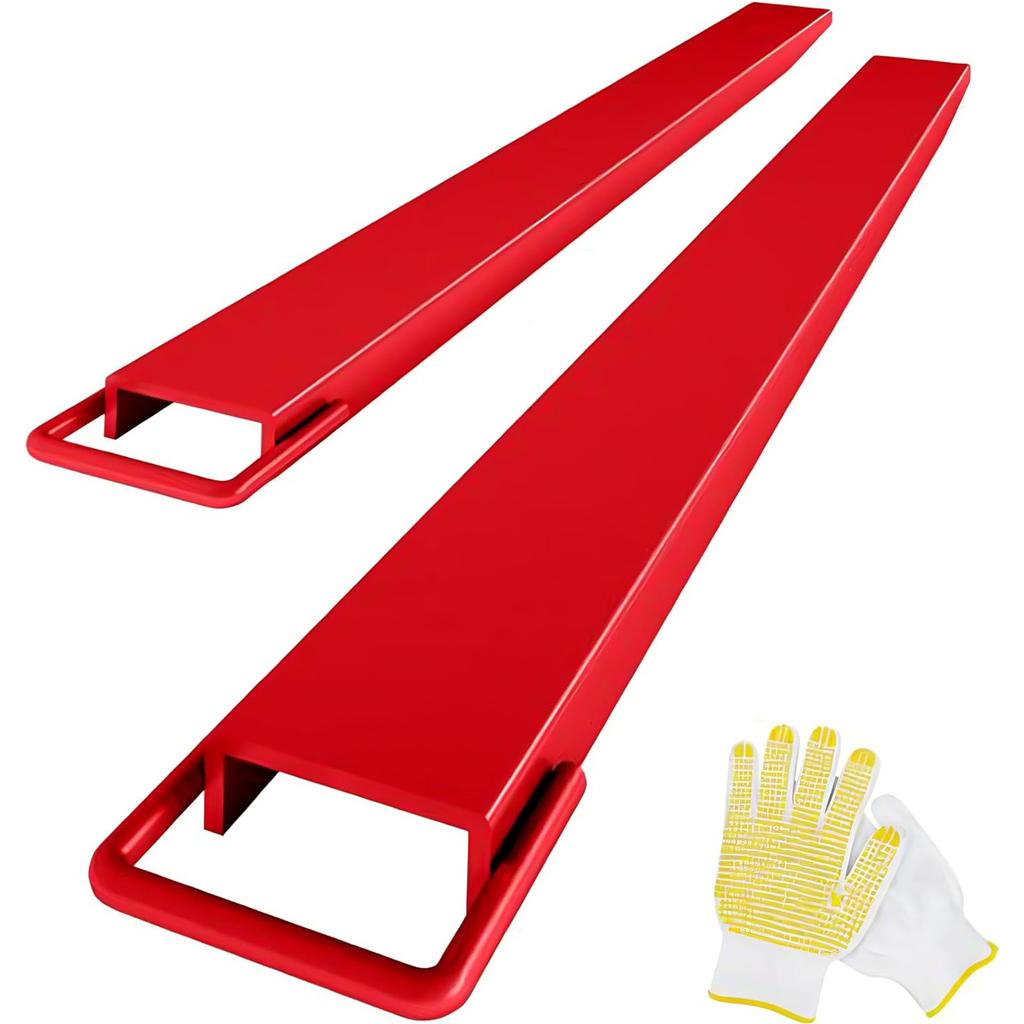 72 Inch Forklift Extensions for 4.5 Inch Width Forklift Truck, Heavy Duty Steel Pallet Fork Extensions with Lift Truck Loaders