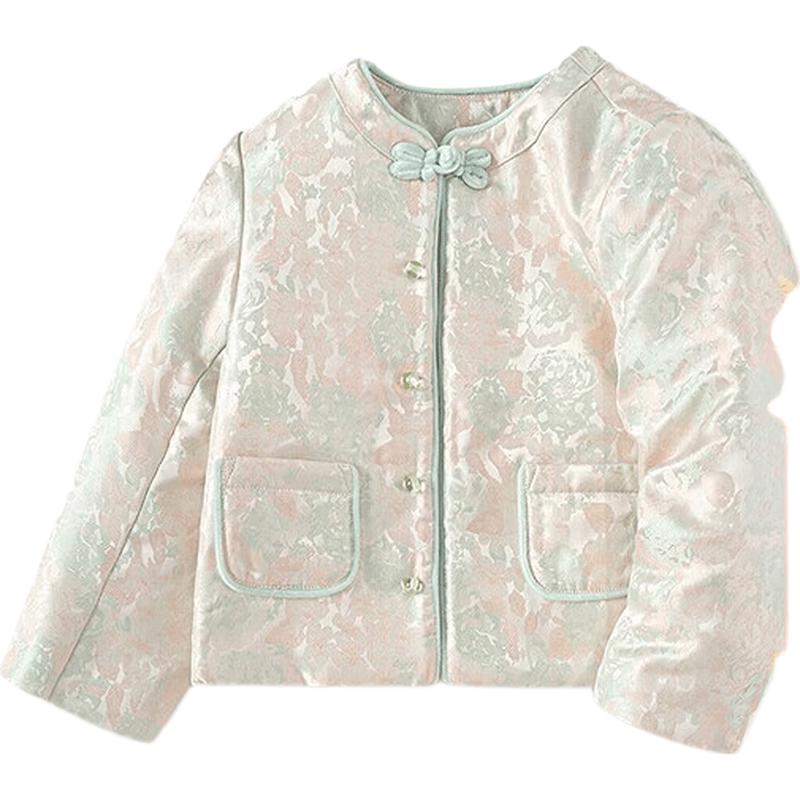 Balabala Girls' New Chinese Style Padded Jacket