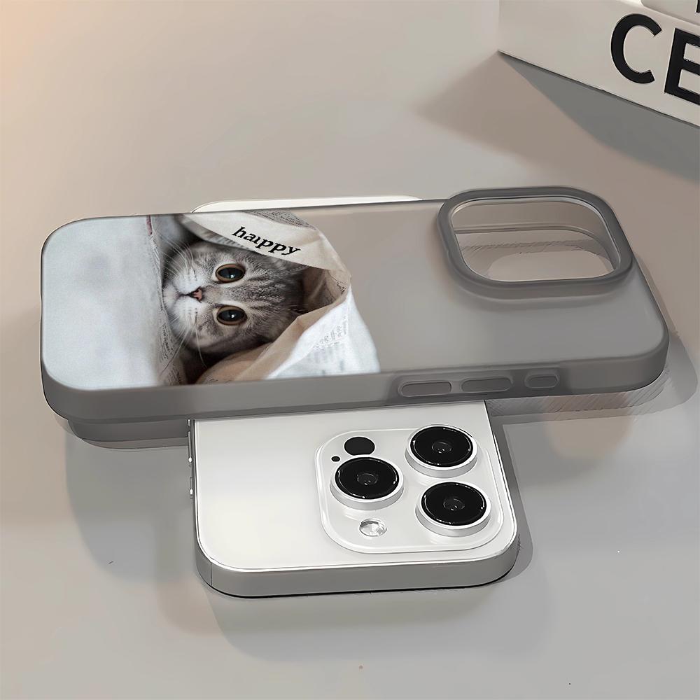 3D Cute Probe Cute Cat Silicone Case For Iphone 16 11 15 Plus 12 14 17 13 Pro Max Lovely Kids Girls Phone Cover