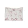 1Pc Cotton Christmas Cover Cloth Photography Props Christmas Pattern Decorative Cloth Embroidery Meal Mat Background Cloth