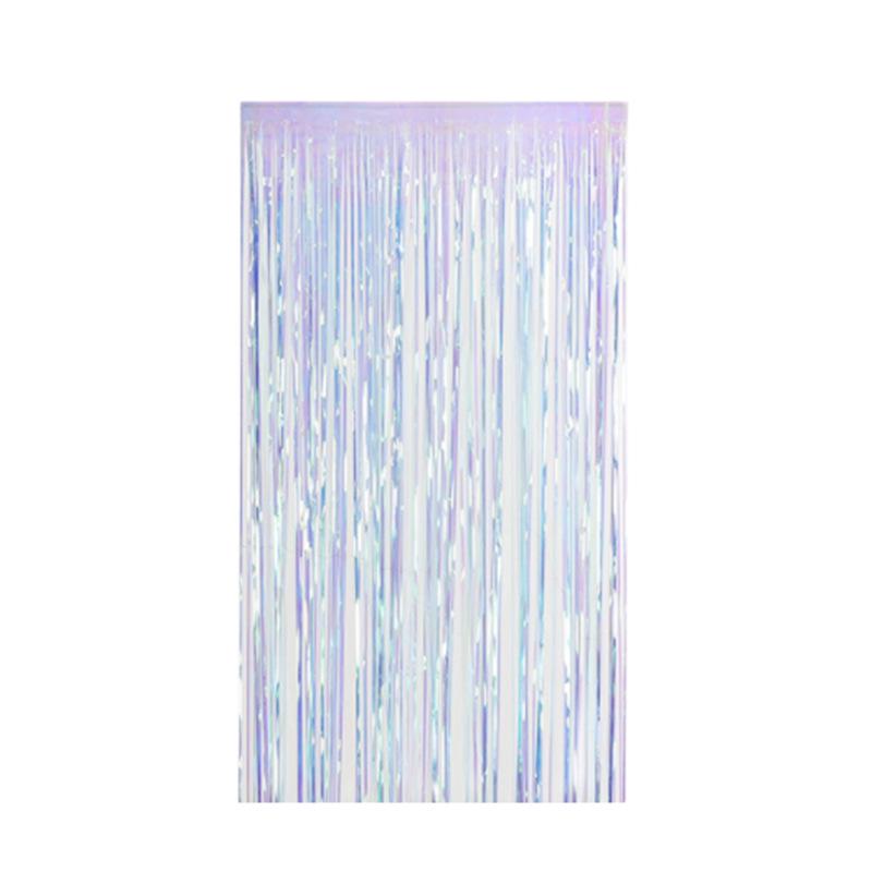 Children's First Birthday Laser Rain Curtain Tassel Balloons Decoration Set