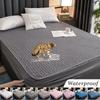 Waterproof Fitted Sheet Mattress Protector Thickened Soft Breathable Anti-bacterial Bed Cover Dustproof Mattress Pad for Home