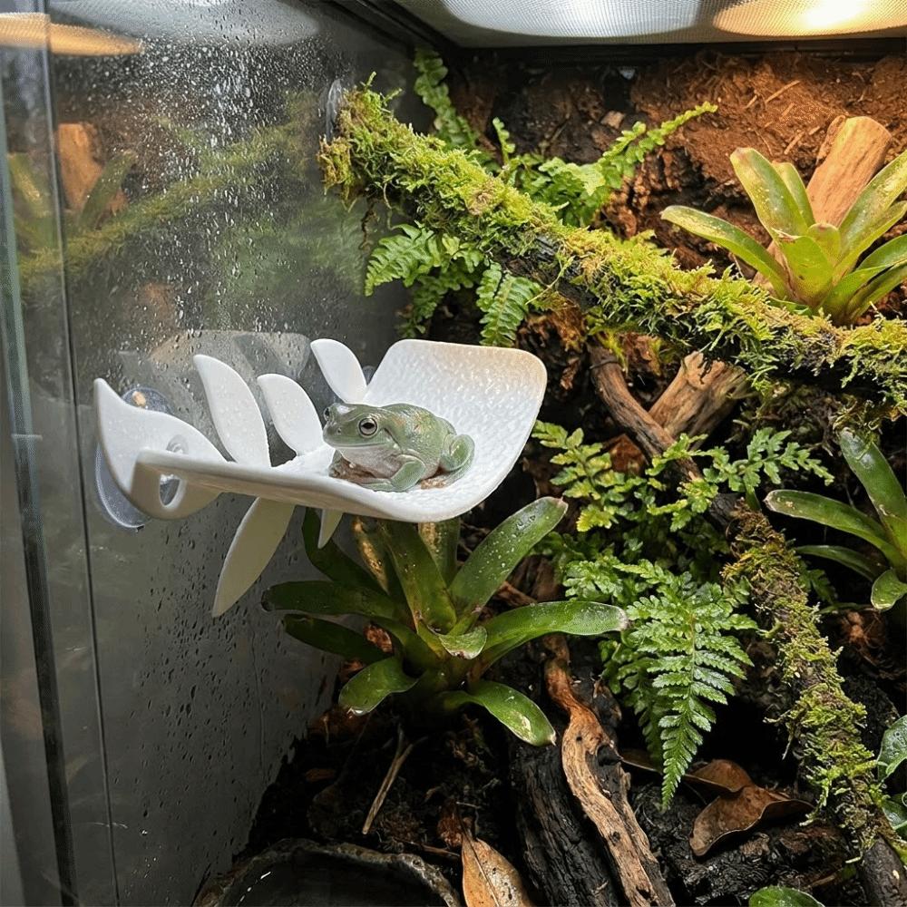 Simulated Leaves Lizard Habitat Leaf Leaf Shape Climbing Rest for Amphibian Terrarium