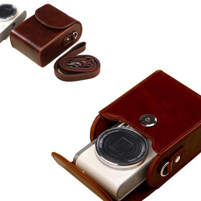 NOUKAJU Hülle, Tasche, Kameratasche, Aufbewahrungstasche für KODAK PIXPRO FZ55. Sturzsicher, Kratzfest, Stoßfest und Staubdicht. (Braun)