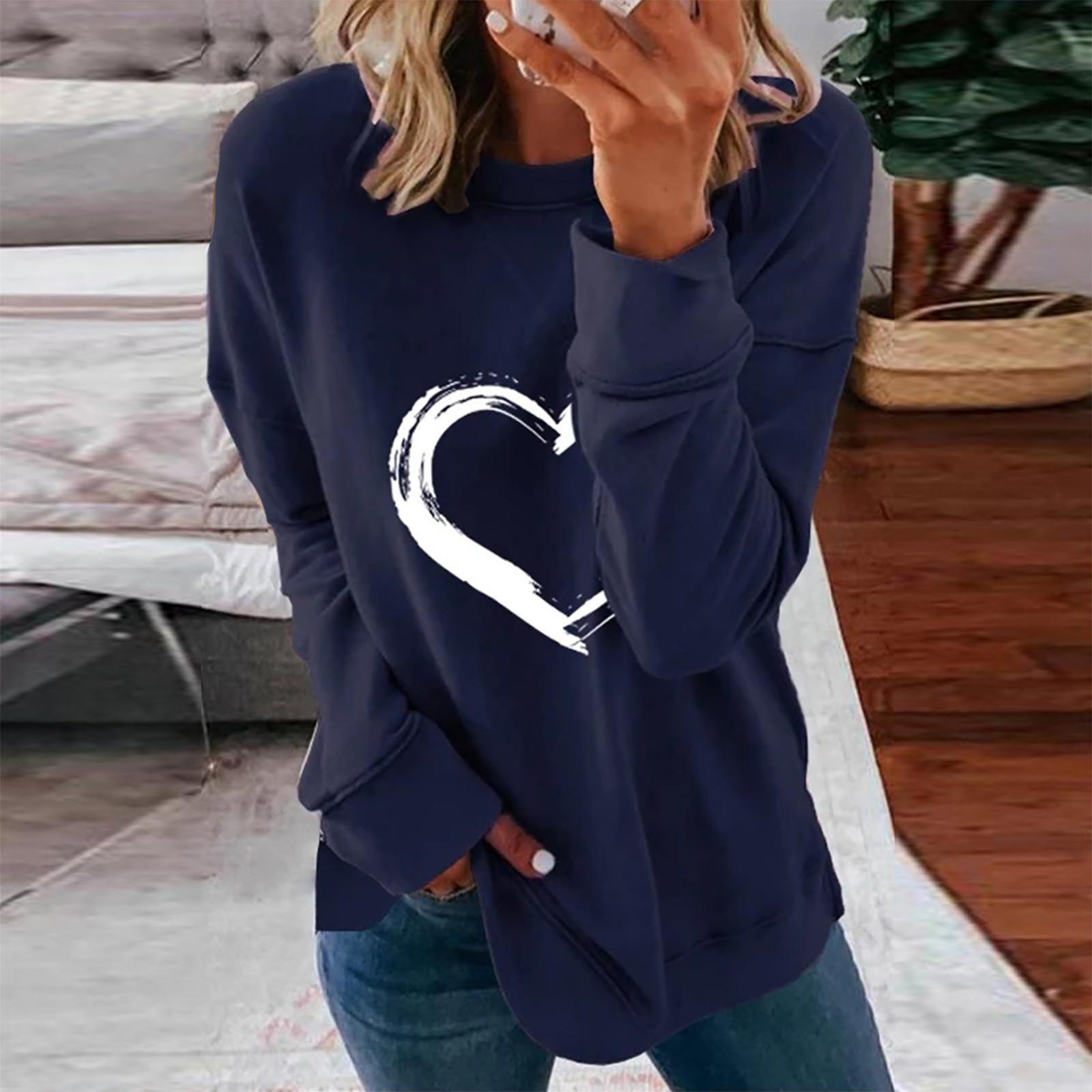 

Женская повседневная свободная однотонная толстовка с круглым вырезом и длинным рукавом с заниженной линией плеч M