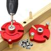 Self Center Dowel Jig Handheld Drill Guide for Straight Holes Wood Panel Hole Puncher Locator Woodworking Joints Tool