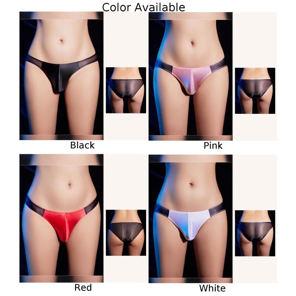 Thin Panties G-string Black/Red/White/Pink Bulge Pouch Comfort