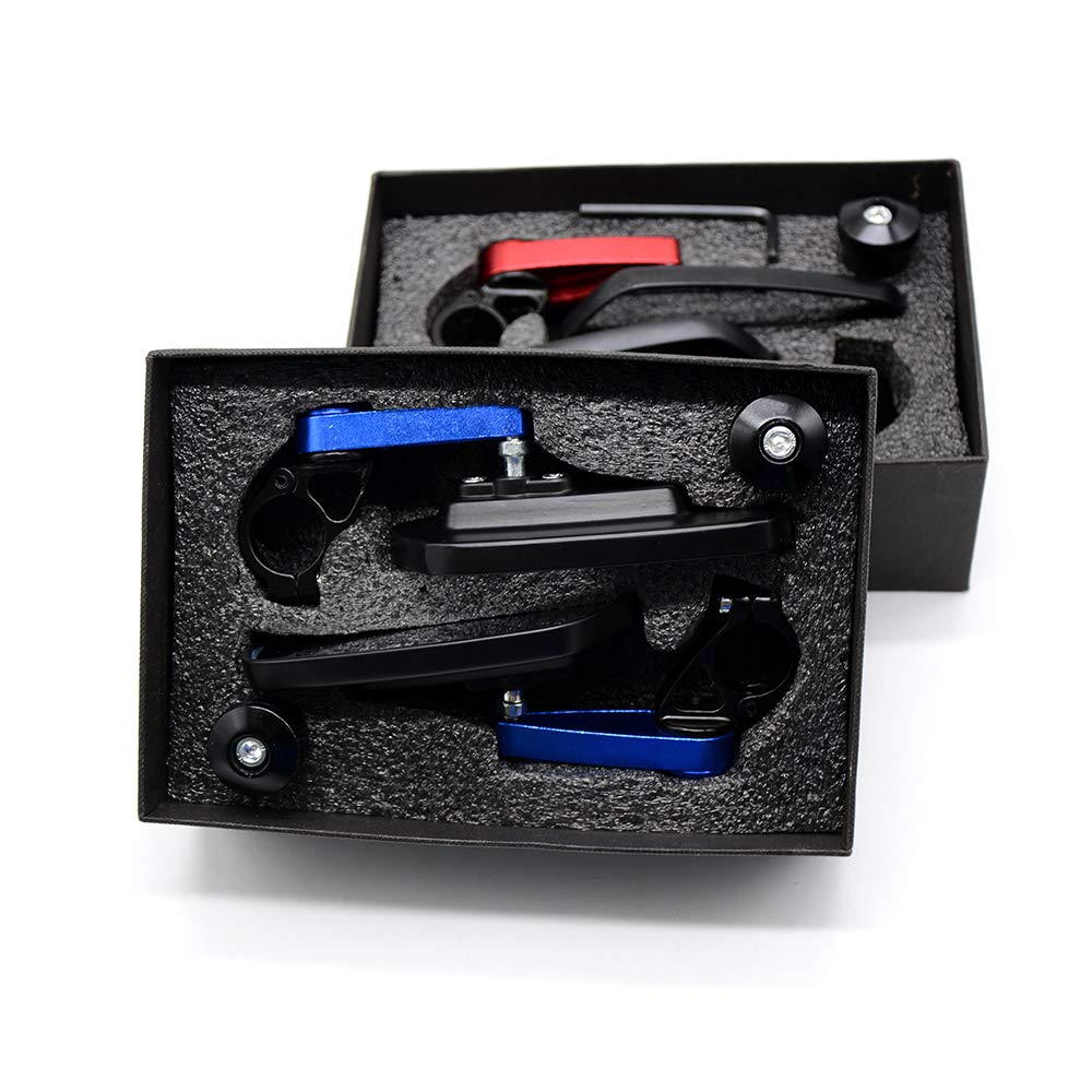 YIBO Universal 360° Adjustable Mirror Motorcycle Bar End Mirror Bar End Motorcycle Mirror Set