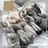 Autumn Winter Men's Scarf Cotton Linen Striped Scarves Long Soft Pashmina Wrap Male Accessories Short Tassel Bufanda
