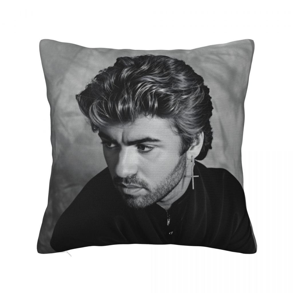 Pillow Case George Michael British Singer Square Pillow Cover Vintage Cushion Cover Pillowcases For Sofa Bedroom Home Decor