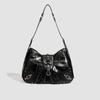 Vintage Large-capacity Rivet Tote Bag - Girl's Bag - Single Shoulder Strap - Commuter Large Bag