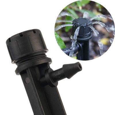 10 Stück 8-Loch Spike-Tropfer, einstellbare Sprinkler-Tropfbewässerung, abgesteckte Strahler, Gartengewächshaus, Gartenbau-Bewässerungsgerät