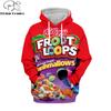 Newest Candy Snack Bag Chocolate Sauce 3D Hoodies Food Harajuku Men Women Long Sleeve PulloVer Hooded Sweatshirt Casual Brand