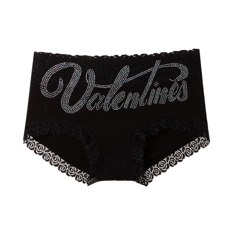 Ladies Summer New Style Pure Desire Sexy Lace Hot Drill No Mark in High Waist Triangle Briefs