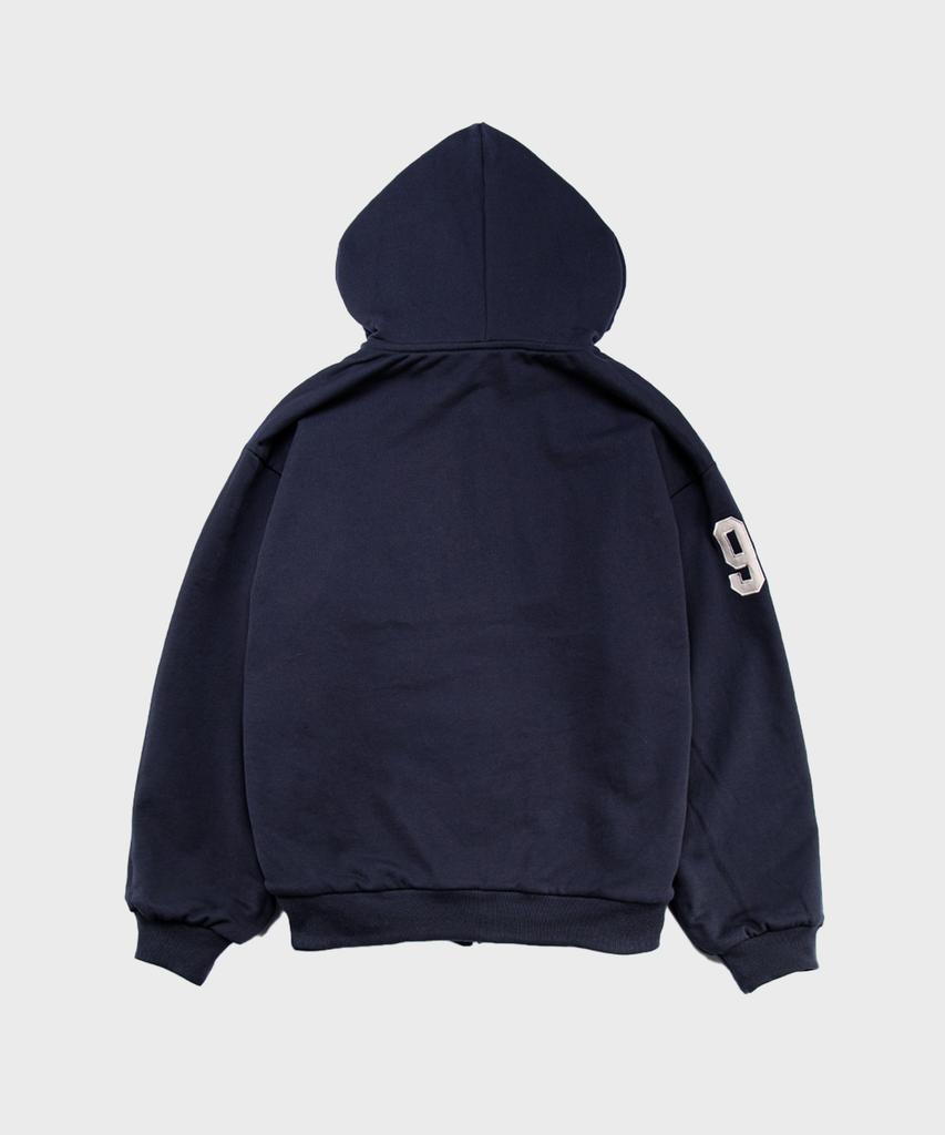 Saintpain Sp Check Reversible Zip-Up Hoodie Navy