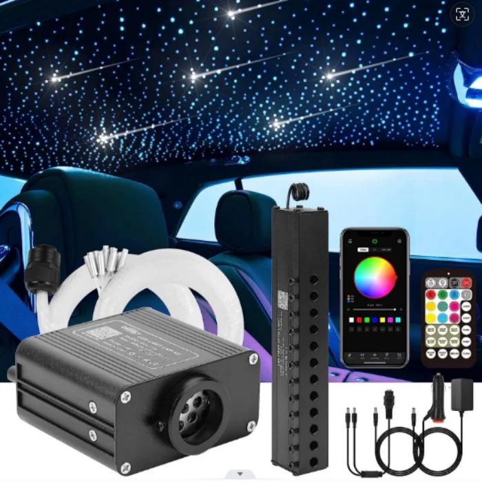 16W Starry Sky Ceiling Light with Twinkling and White Meteor Effects