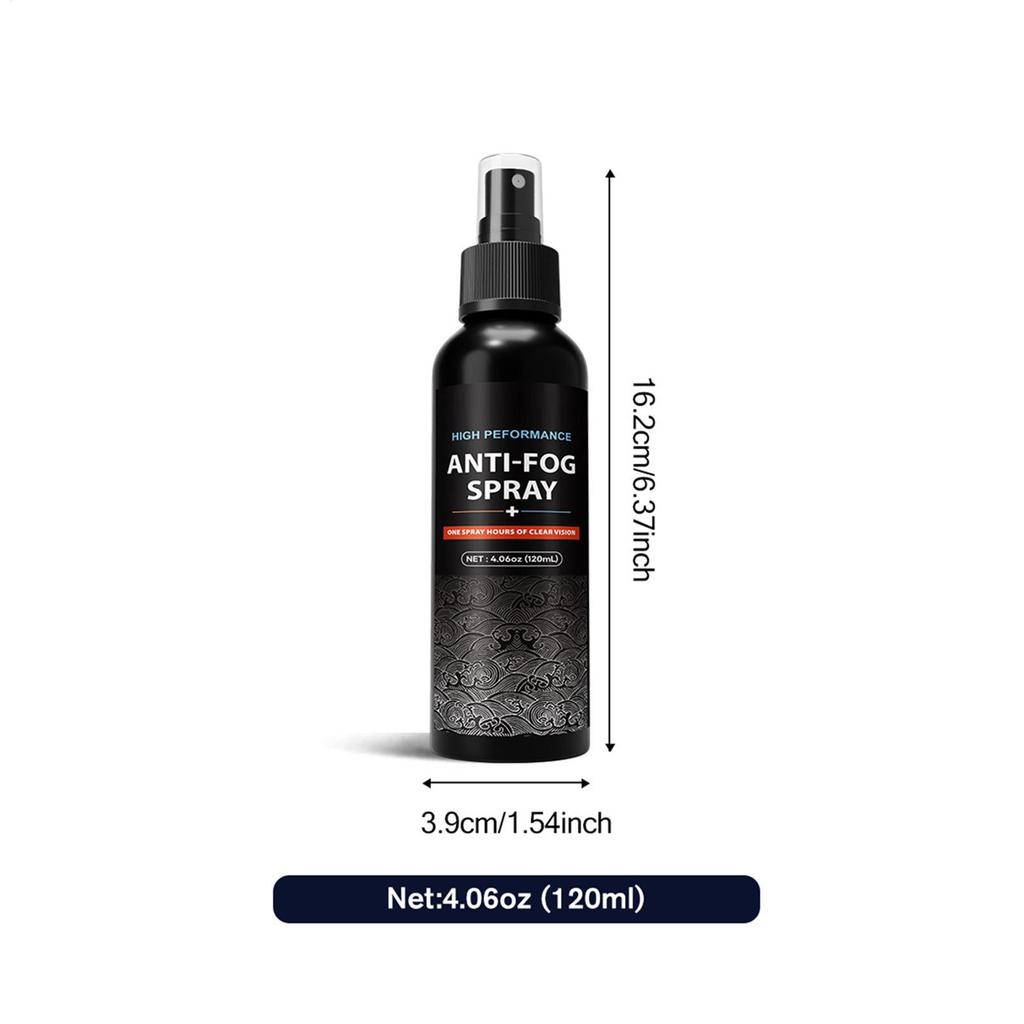 Car Anti-Fog Spray 120ml Rain-Proof Automotive Interior Cleaning Mist Long-Lasting Glass Anti-Fog Spray For Goggles Rearview