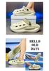 Summer Trendy EVA Squishy Hole Shoes: Soft, Non-Slip, Breathable, Two-Way Wear Beach Shoes for Couples