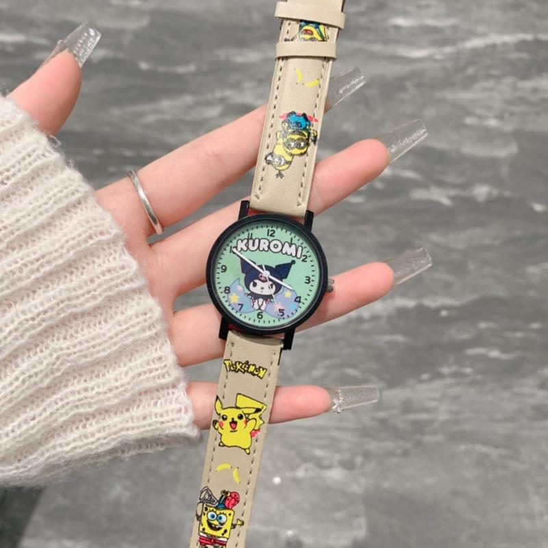 High-Value Animation Cartoon Children Cute Boy Girl Belt Quartz Watch Generation