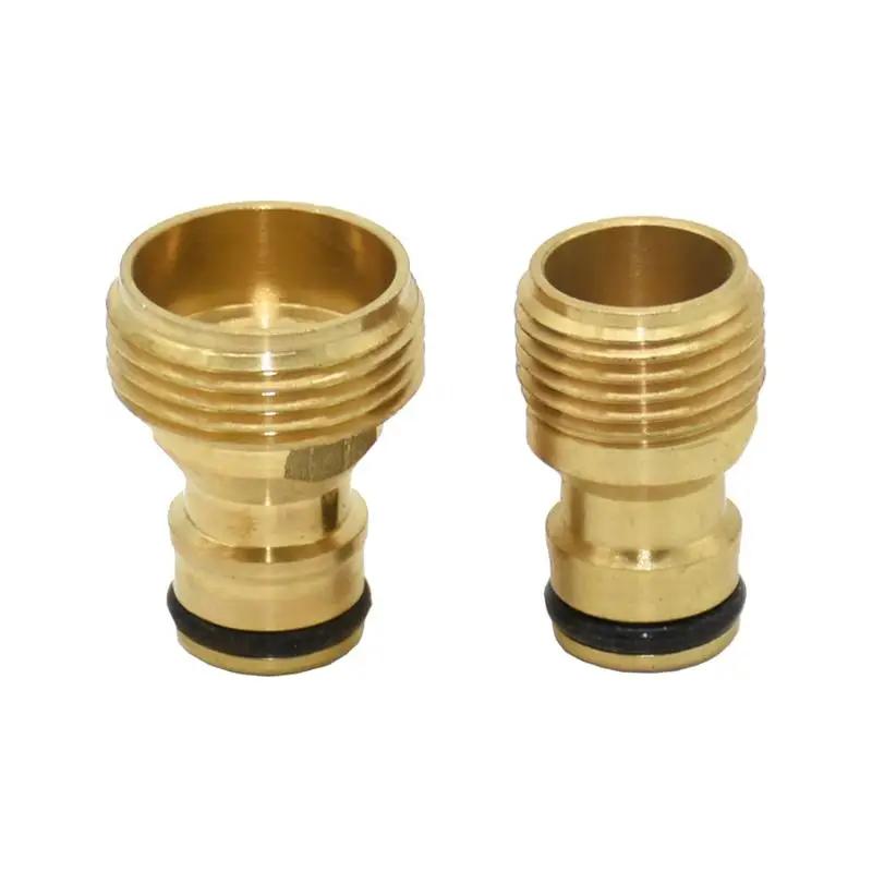 1pc Brass 1/2" 3/4“ 1 Inch Thread Quick Connector Garden Irrigation Faucet Nozzle Adapter Water Gun Joints