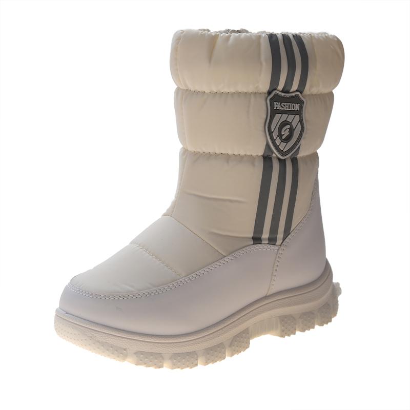 Children Winter Warm Snow Boots High Top Cotton Shoes Girls Plus Velvet Nonslip Sneakers Boys Fashion Newest Outdoor Activity Boot