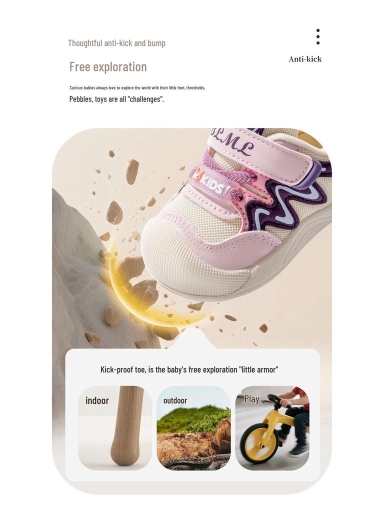 2026 Spring Baby Walker Shoes: Infant Toddler Non-slip Mesh Shoes for Girls and Boys