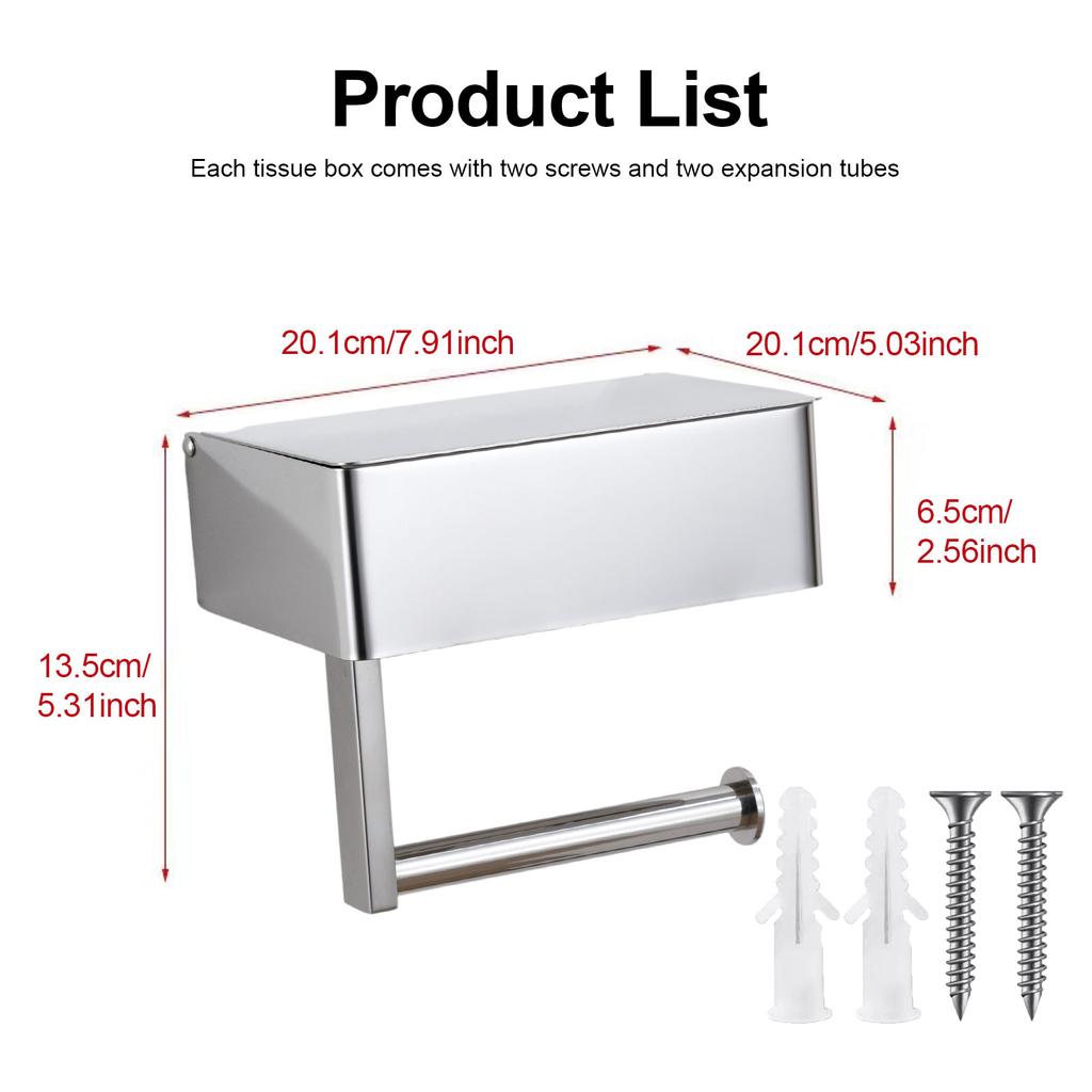 Toilet Paper Holder With Wipes Dispenser Flushable Wet Wipes Dispenser For Bathroom Wipe Storage Shelf Stainless Steel Wall