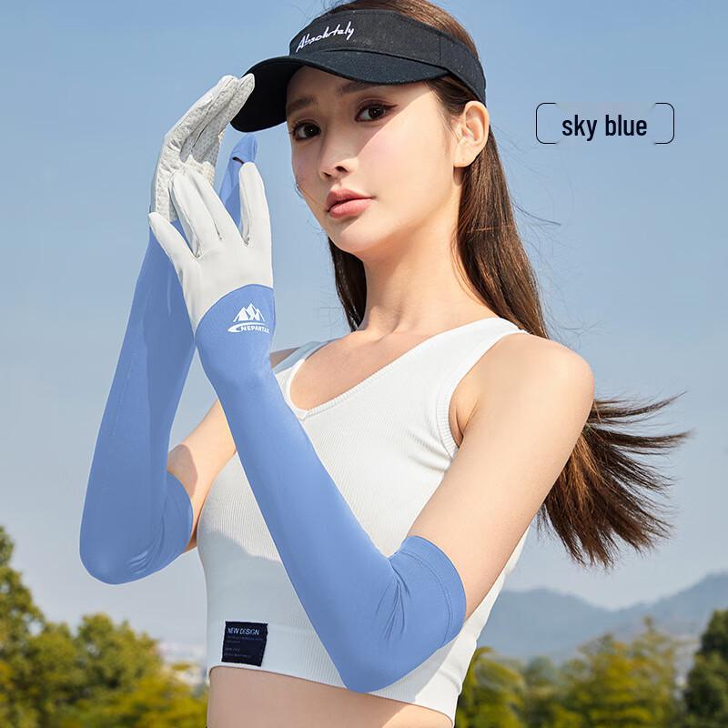 MEET SUNNY Women s Ice Silk Sun Protection Arm Sleeves One Size