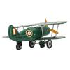 Vintage Wind Up Airplane Toy Tinplate Retro Clockwork Aircraft Figure Mini Airplane Ornament for