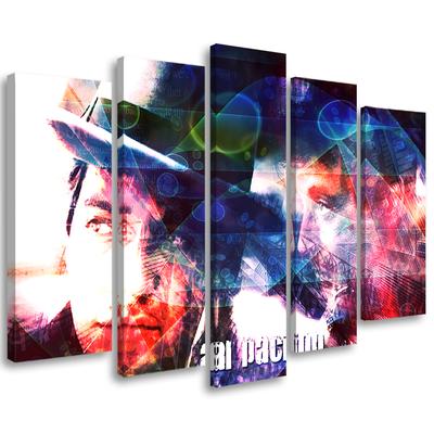 Five Piece Picture Canvas Print Al Pacino Actor