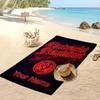 Asciugamano da Spiaggia Personalizzato Stampato Eintracht Frankfurt Logo Calcio Supporto Nome Personalizzato Testo Asciugamano Assorbente Per Sport Viaggio Regalo Speciale
