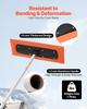 Snow Roof Rake, 1.2m Long Reach Car Roof Snow Scraper, 45cm Foam Blade for No Scratches, Non-Slip Handle, Lightweight Snows Removal Tool for Vehicle