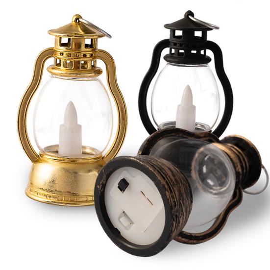 Exquisite Candle Lantern Glare Free Enhance Atmosphere Durable Mini Lantern with Flickering LED Candles Decor