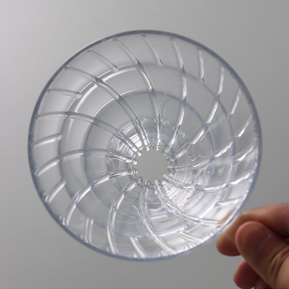 Harz handgebrühte Kaffeefiltertülle, Kaffeetropffiltertülle mit Kunststofffilterbecher