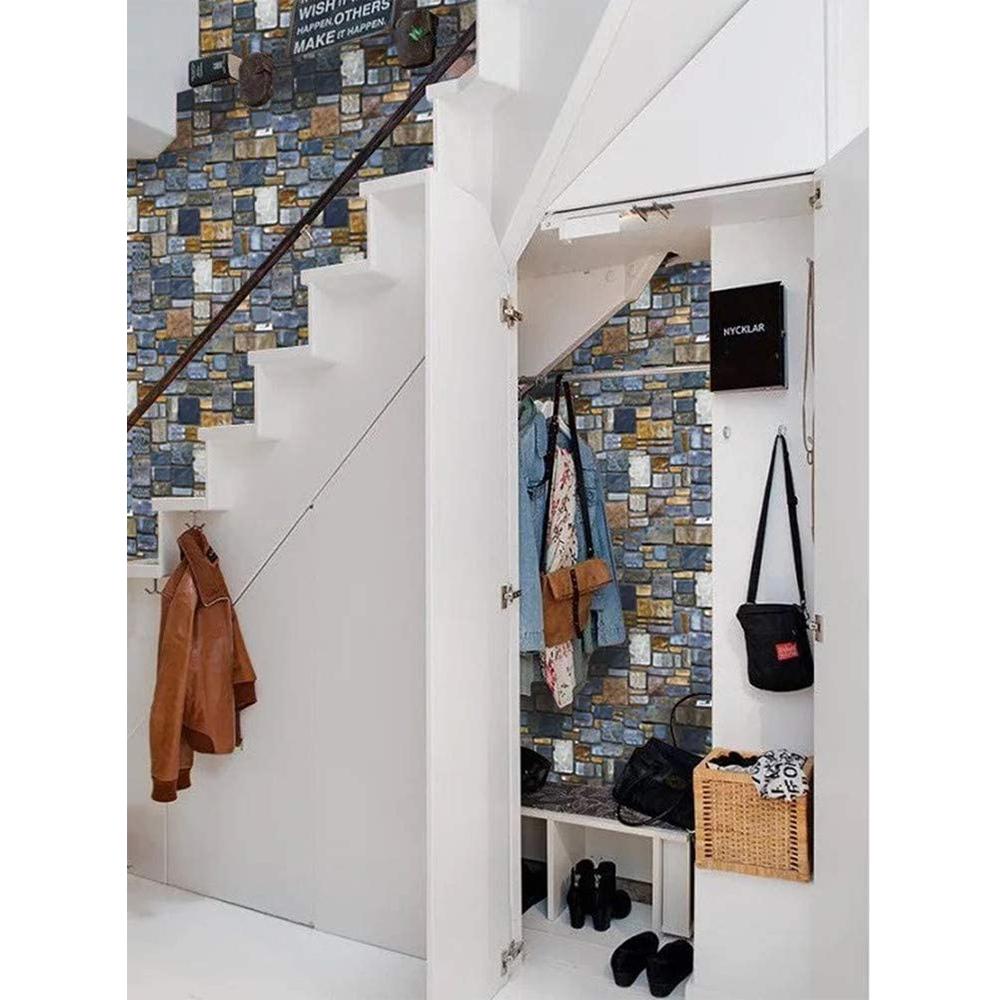 Samolepící 3D tapeta se simulací kamene Slupovací a přilepovací tapeta