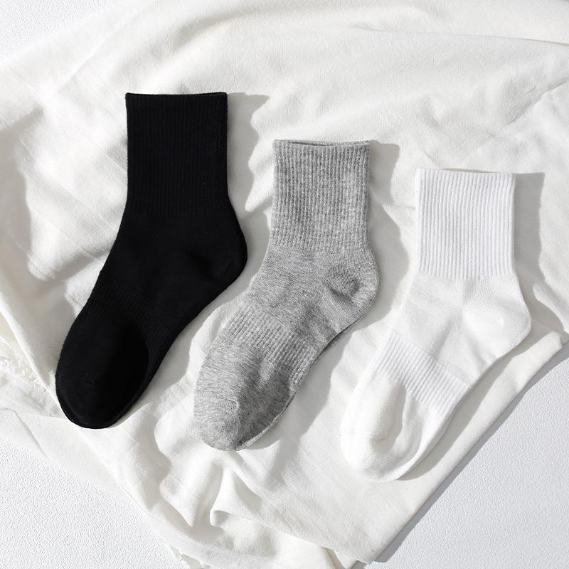 Men's Spring and Summer Pure Cotton Sports Breathable Shallow Mouth Socks