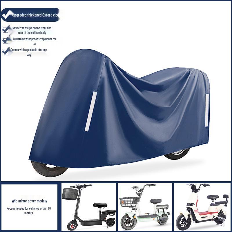 

Heavy-Duty Oxford Cloth Rain and Sun Protective Cover for Electric Vehicles, Motorcycles, and Bicycles Default