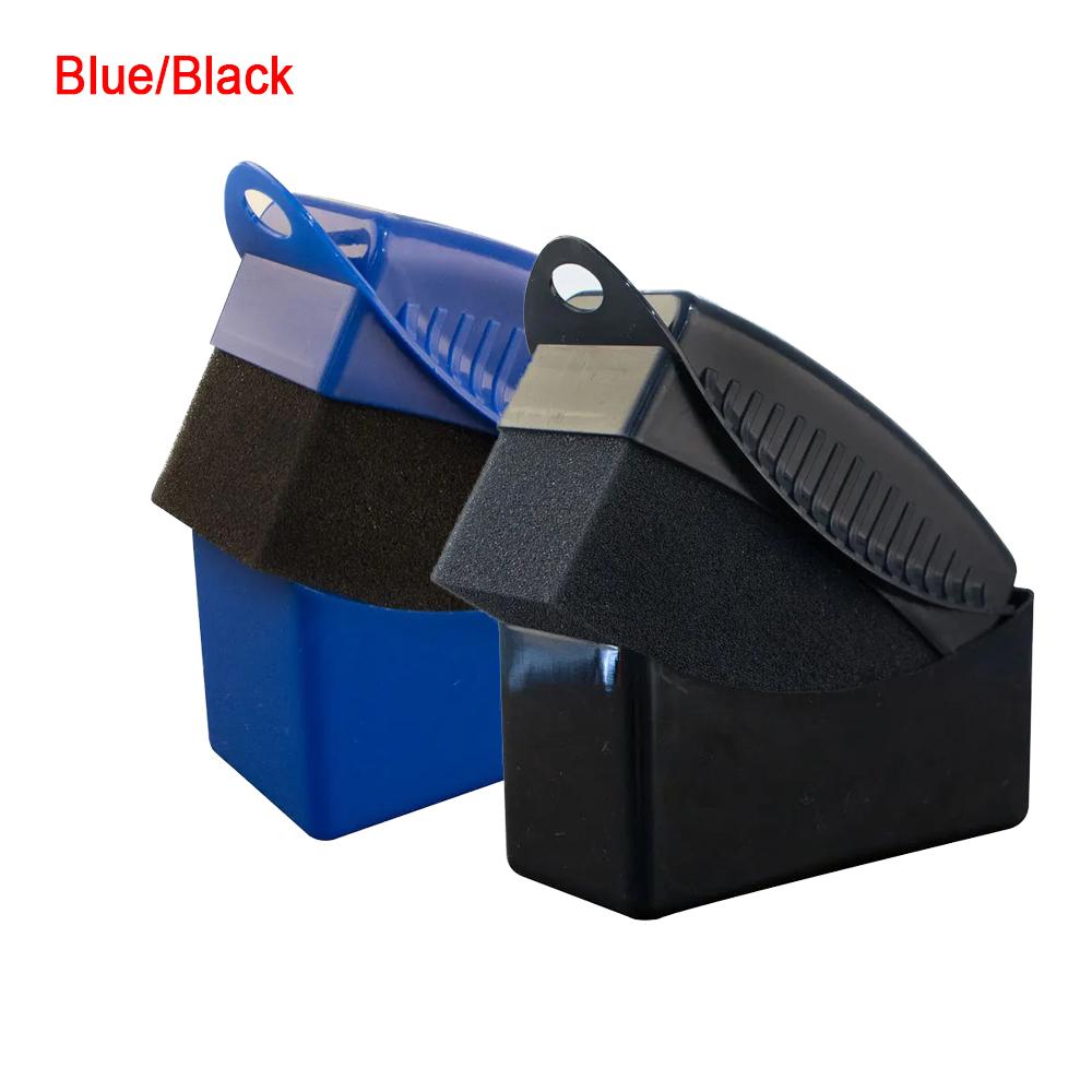 2PCS Car Tire Waxing Polishing Rim Trim Contour Details Polishing Sponge Brush Wiping Cleaning Tire Wiping Car Brush